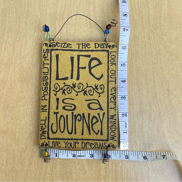 The Potter’s Shed Ceramic Wall Hanging By Michael Macone “Life is a Journey” - Picture 2 of 9